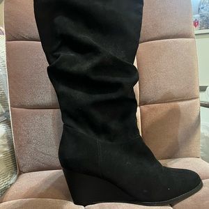 Black Winter high heel boots